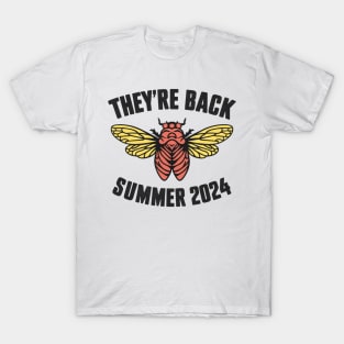 Vintage Cicada They are back Summer 2024 Entomology Cicada T-Shirt